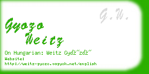 gyozo weitz business card